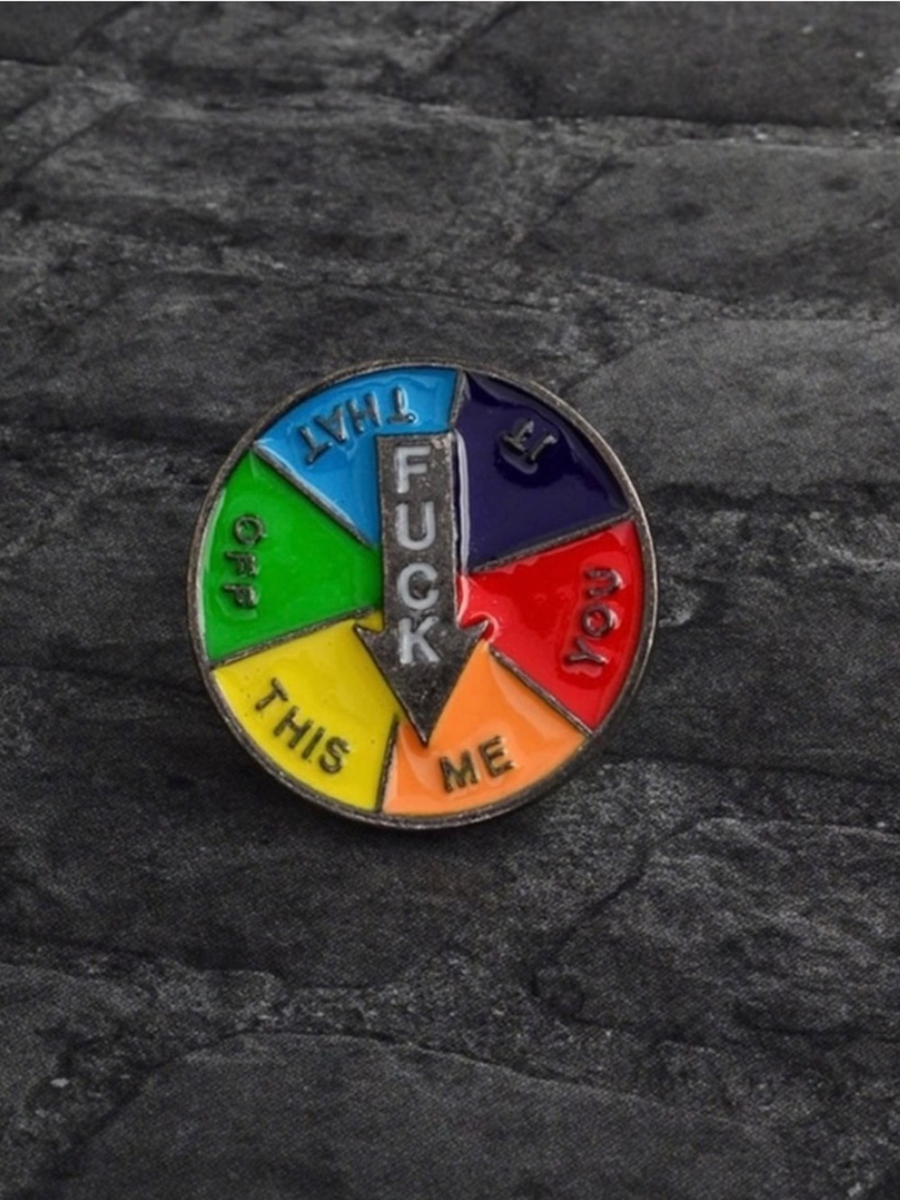 New Novelty Naughty Multicolor Enamel Pin.